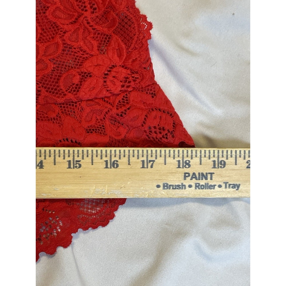 Adore Me Bodysuit Lingerie Size XL Red Lace Halter One Piece Teddy Backless NWT‎ - Picture 5 of 6